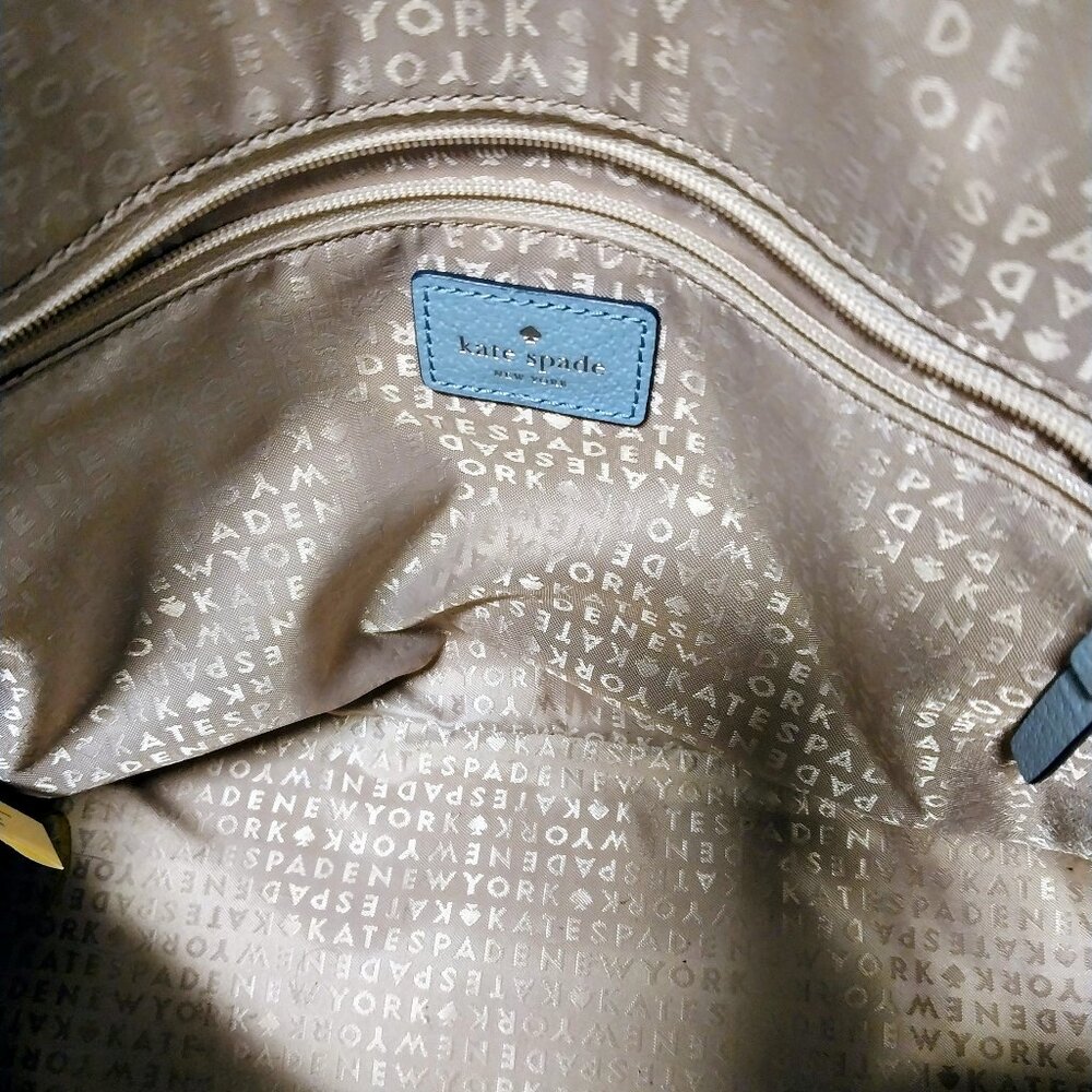 Kate Spade Payton Medium Dome Satchel Crossbody Women's Bag - Baby Blue - Picture 5 of 10